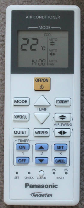 Panasonic Air Conditioner Remote Manual